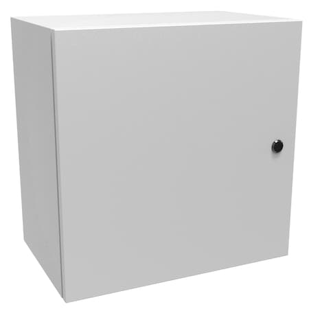 Hammond Slotted 1/4 Turn Latch Electrical Enclosures, 20 in H, 12 in D, 20 in W, NEMA 4, Steel EN4SD202012LG